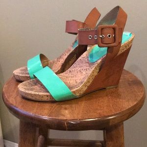 BCBGeneration Wedge Sandals size 8